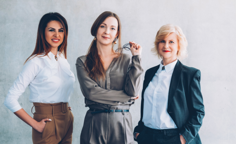 business women standing together