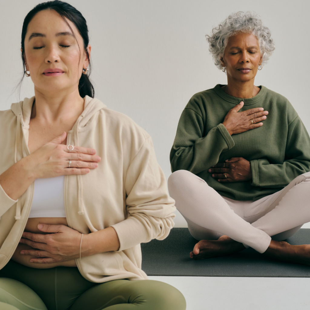 Mindfulness Practices Women Meditating