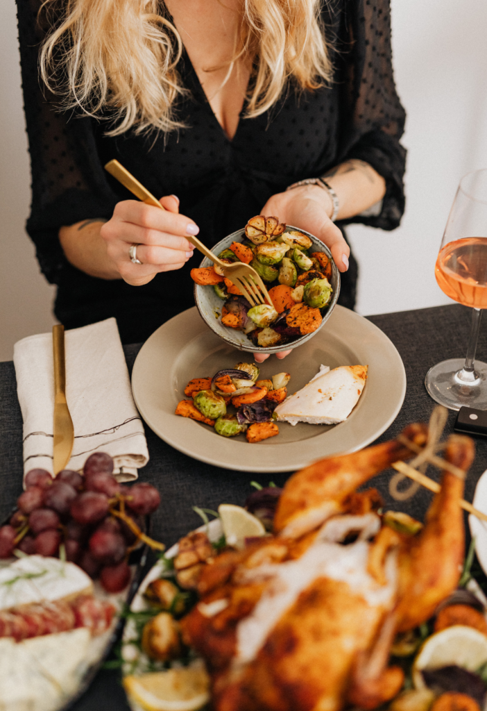 Dishing out Veggies for Thanksgiving