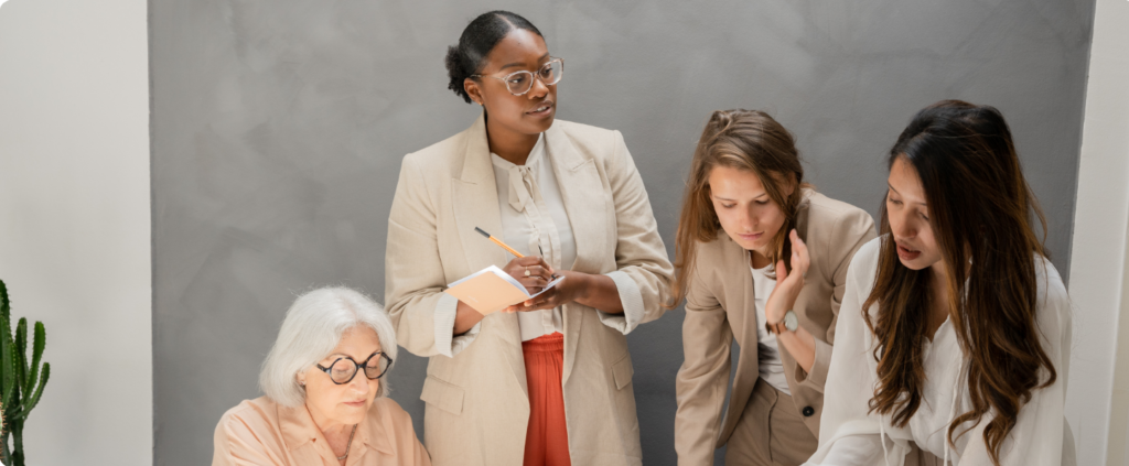 Females working together