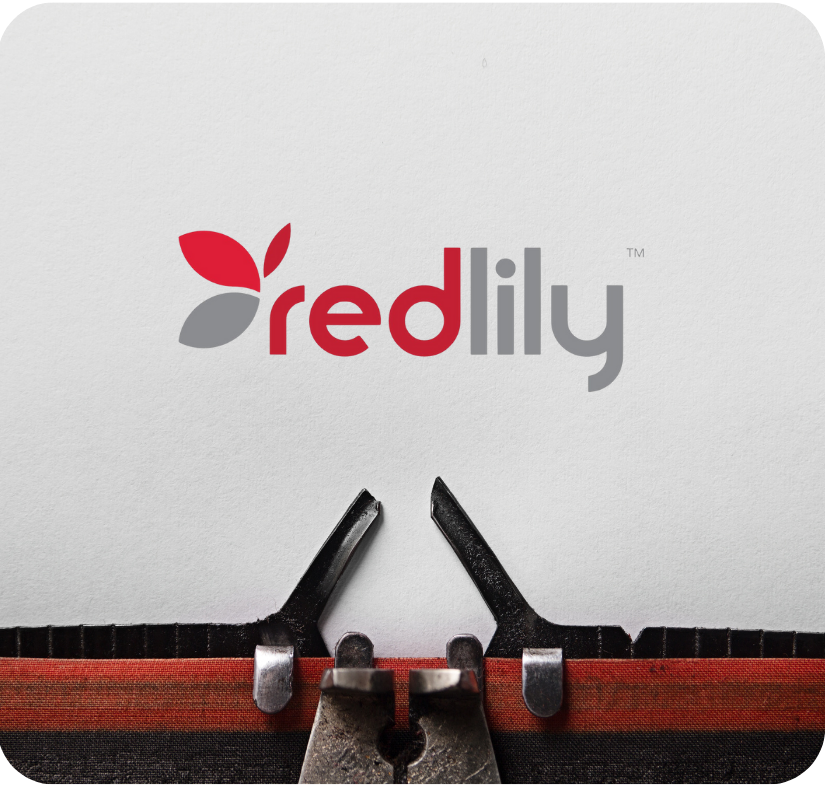 RedLily Logo with Typewriter