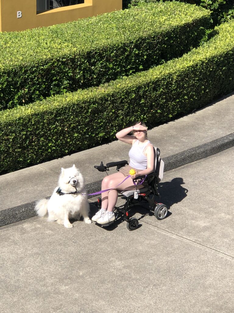 girl in wheelchair